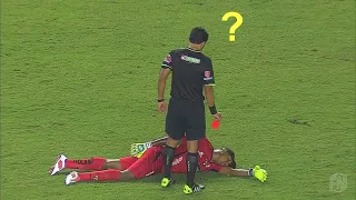 funniest red cards in football