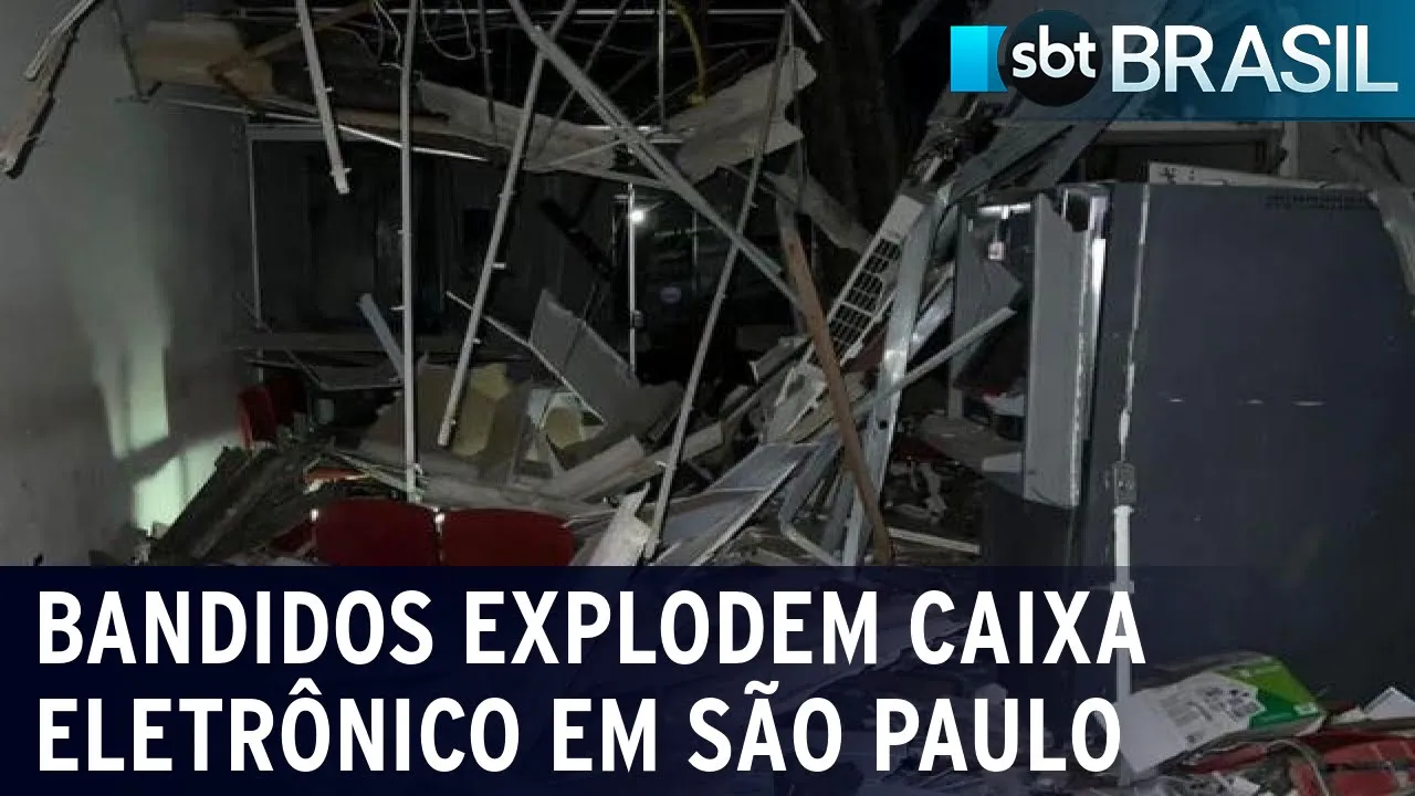 Polícia investiga explosão de caixas eletrônicos no interior de São Paulo | SBT Brasil (01/07/23)