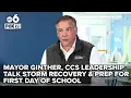 Columbus Mayor Andrew Ginther CCS Superintendent provide update on storm recovery