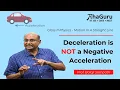 Negative Acceleration vs Deceleration Motion in a Straight Line Class 11 Physics IJEE NEET