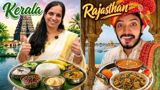 Eating every INDIAN STATE FOOD for 24 Hours !