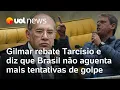 Download Lagu Gilmar Mendes rebate fala de Tarcísio e diz que Brasil 'não aguenta mais tentativas de golpe'