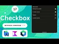 Checkbox in Jetpack Compose Android Kotlin Android Studio Giraffe