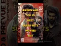 Lagu Top 10 | Rajnikant top 10 best super hits movies list |#new movies # movies collection  #Vettaiyan