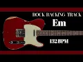 E Minor Simple Rock Guitar Backing Track bpm132