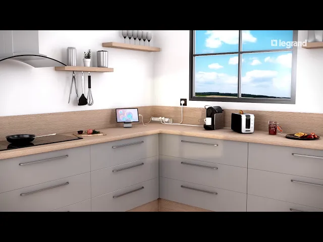MULTIPRESA ANGOLARE SENZA CAVO 4х SCHUKO LEGRAND - BIANCA