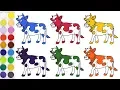 Coloring with Cow - Cow Coloring Pages