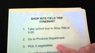 Special Education Teacher Tools - Visual Field Trip Itinerary
