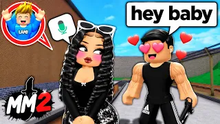 Ich RAGEBAITE ALLE in MM2 mit MÄDCHEN STIMME! (Roblox)