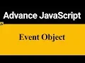 Event Object in JavaScript Hindi