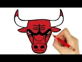 HOW TO DRAW CHICAGO BULLS LOGO