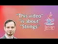 Strings and String Literals in Java