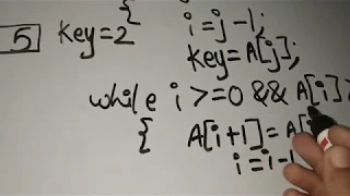 Insertion Sort Algorithm in Hindi from CLRS