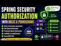 1 Spring Security Authorization with Roles Permissions Complete Implementation