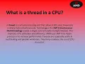 AMD - What is a Thread in CPU