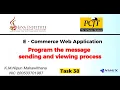 Program the message sending and viewing process Task 38