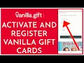 How to Activate Register Vanilla Gift Cards Online Vanilla Gift Card Sign Up 2021