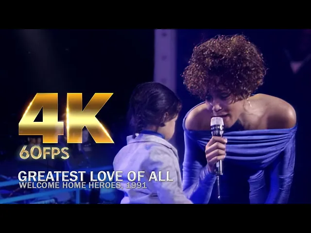 Download MP3 [4K60fps] Whitney Houston - Greatest Love Of All | Live at Welcome Home Heroes, 1991