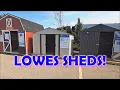 LOWES SHED INVENTORY DISPLAY 2023