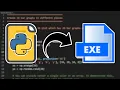 Convert Python file to EXE file in 1 minute