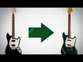 Modding squier bullet mustang to fender competition mustang