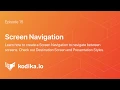 15-Screen Navigation iOS App Development Tutorial