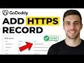 How to Add HTTPS Record in GoDaddy 2026 Beginner Guide