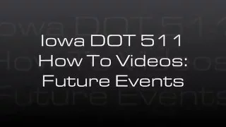 511 How-To Future events