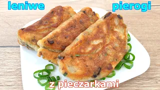 Przepyszne leniwe paszteciki a'la pierogi z pieczarkami 👌 na dwa sposoby 👍 łatwe i szybkie placuszki