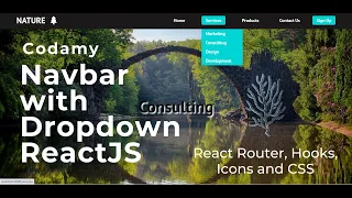 ReactJS Tutorial - Navbar with a Dropdown Menu