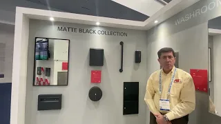 ASI Matte Black Washroom Accessories at ISSA 2021