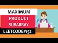 Maximum Product Subarray using dynamic programming Leetcode