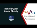 Remove Quick Create Globally Improve Data Integrity Odoo Module Tutorial Silent Infotech Inc