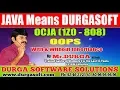 OCJA 1Z0 - 808 Java SE 8 Programmer I OOPS