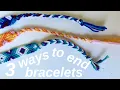 3 easy ways to end your bracelets beginner friendship bracelets