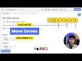 Moving Zeros LeetCode 283 Top Placement Question Easy Solution For Beginners DSA Course C
