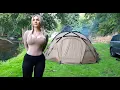 River Camping In A Dome Tent | NATURE ASMR