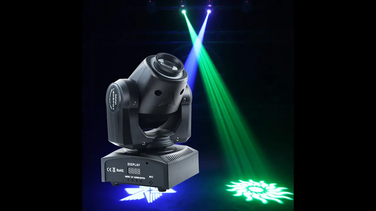 Elevate Your Lighting Setup with Mini Gobo Moving Head Light - 30W LED Power