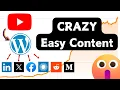 STEAL My Automated Ai YouTube to WordPress to Social Media Content Process Using ChatGPT