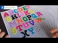 Alphabet cross stitch design Plastic Alphabets akhaijng hebbai