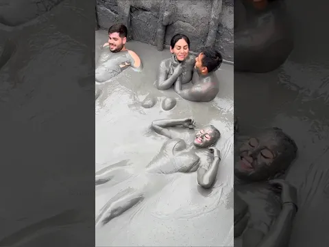 How do people bathe in hot volcanic ash? #shorts