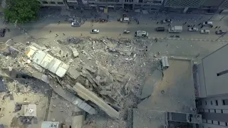  بكرا بيخلص هالكابوس      جولة جوية على المناطق المدمرة في قطاع غزة دندنها
