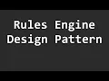 The Rules Engine Design Pattern with C