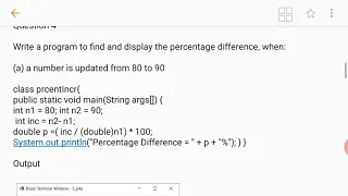 Percent increase program in java for class 9 icse