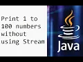 Java - Printing numbers from 1 to 100 using for loop