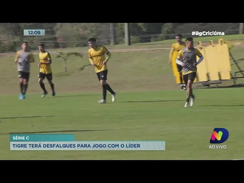 Criciúma tem ao menos três desfalques para o jogo diante do Ypiranga