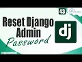 Learn How to Reset Django Admin Password Django Tutorials