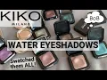 Lagu KIKO: ALL my WATER Eyeshadows SWATCHED!