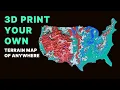 Make 3D Printed Terrain Maps of Any Location for FREE