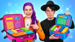 Rumi VS Jinu: Pro Travel Hacks VS Total Luggage Disaster ✨🧳